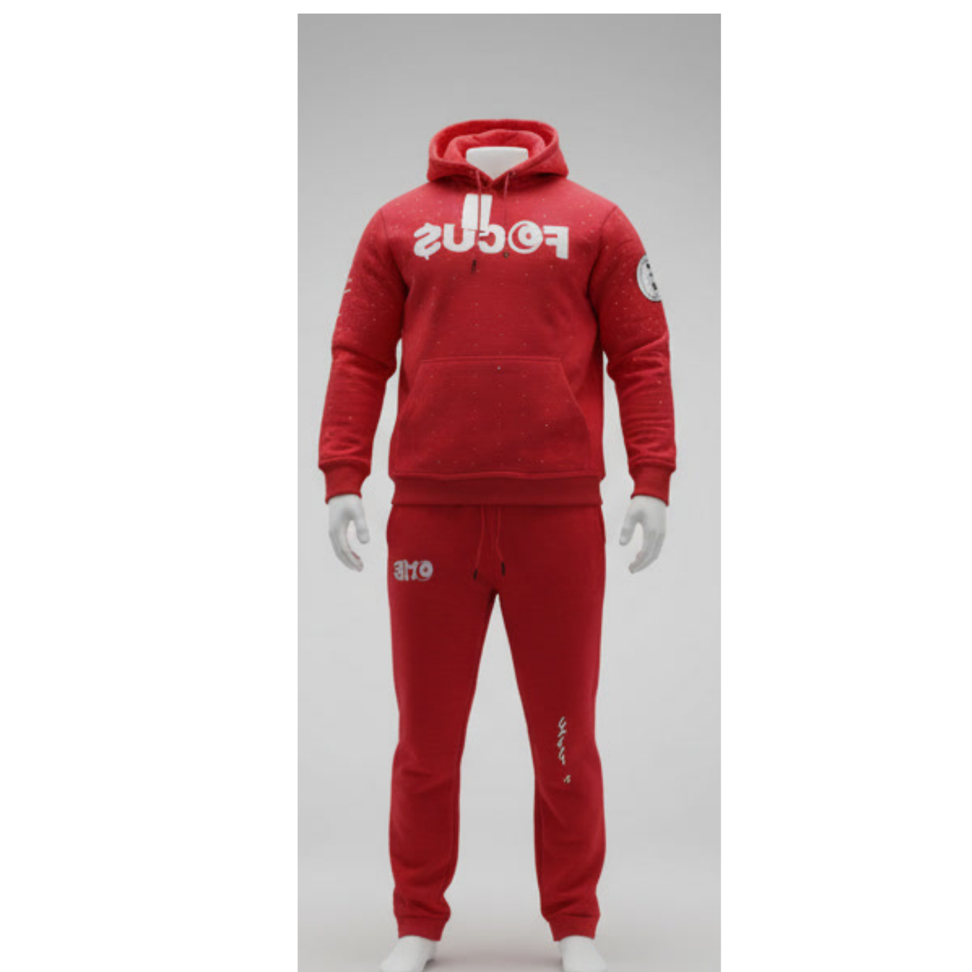Red "Focus" Tracksuit