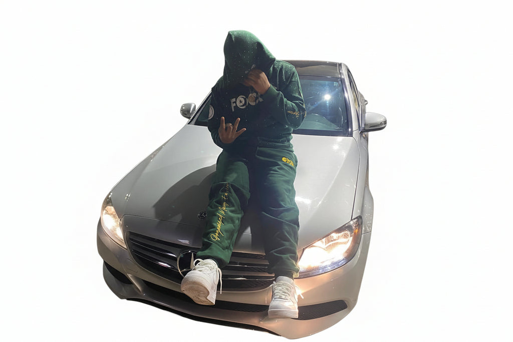Olive Green "Focus" Track Suit