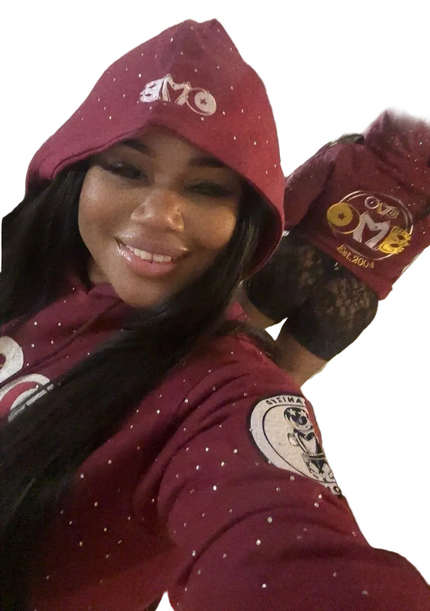 Burgundy "Focus" Sweatsuit