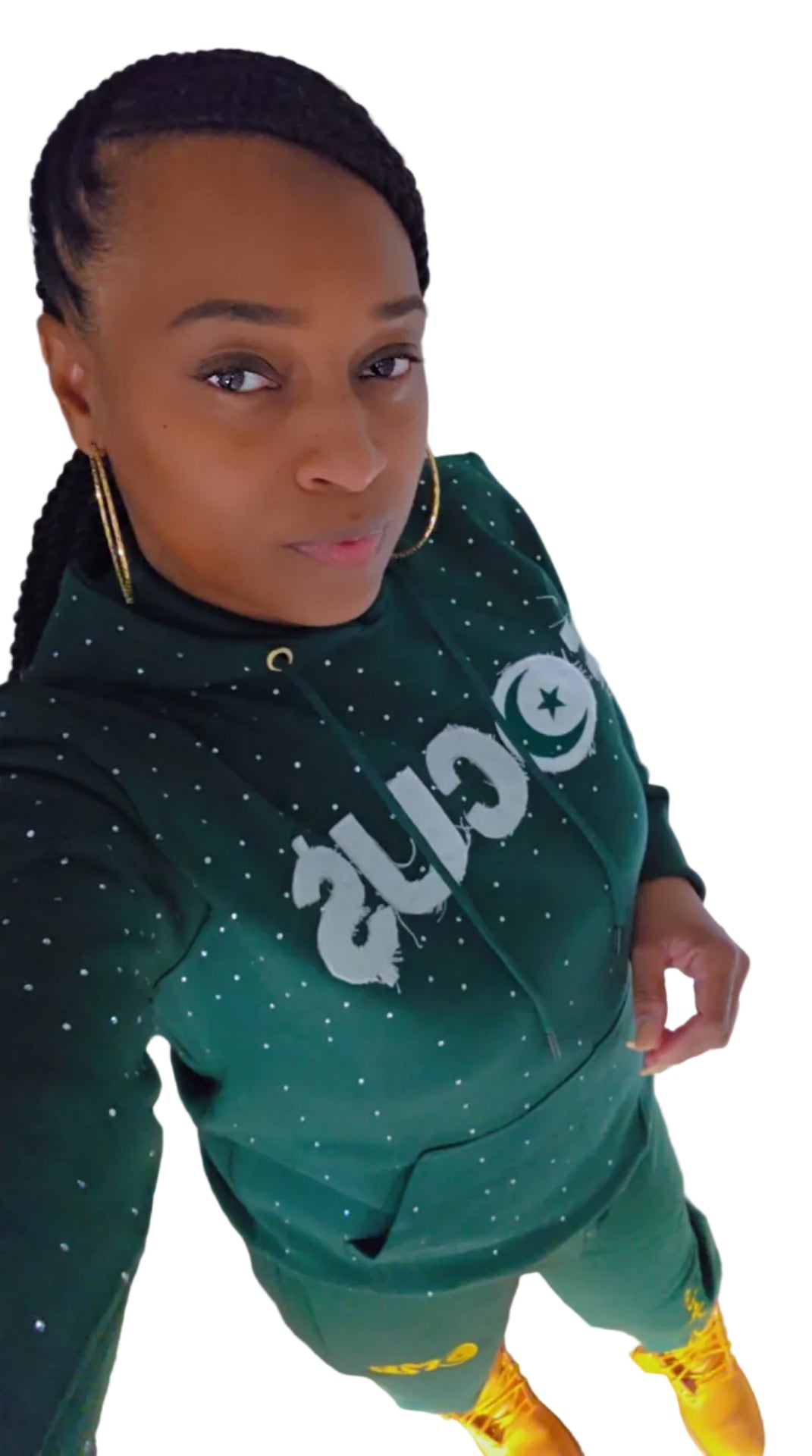 Olive Green "Focus" Track Suit