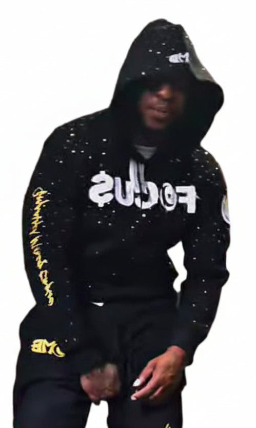 Black "Focus" Tracksuit